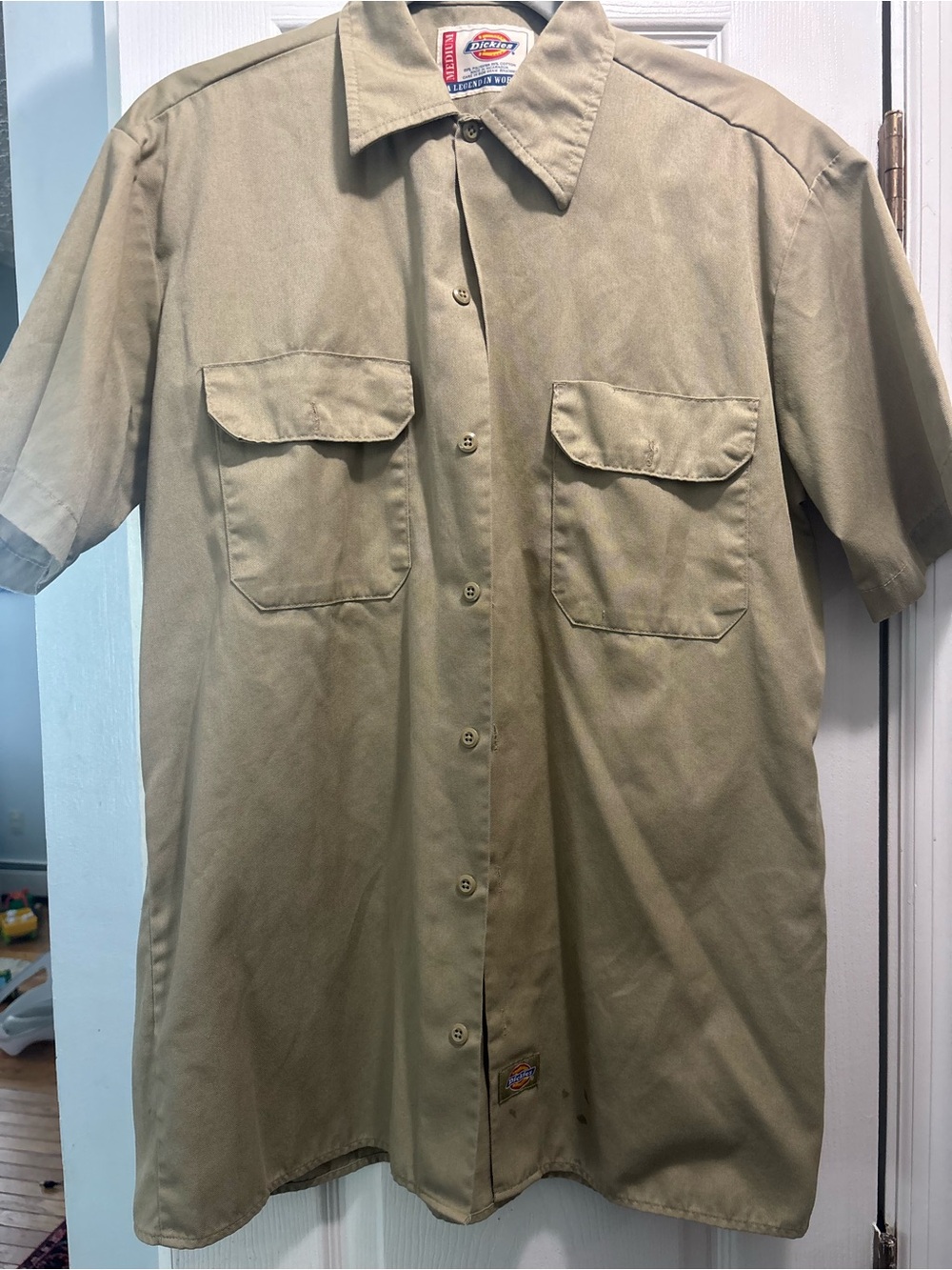 Dickies Khaki/Tan Short Sleeve Work Shirt